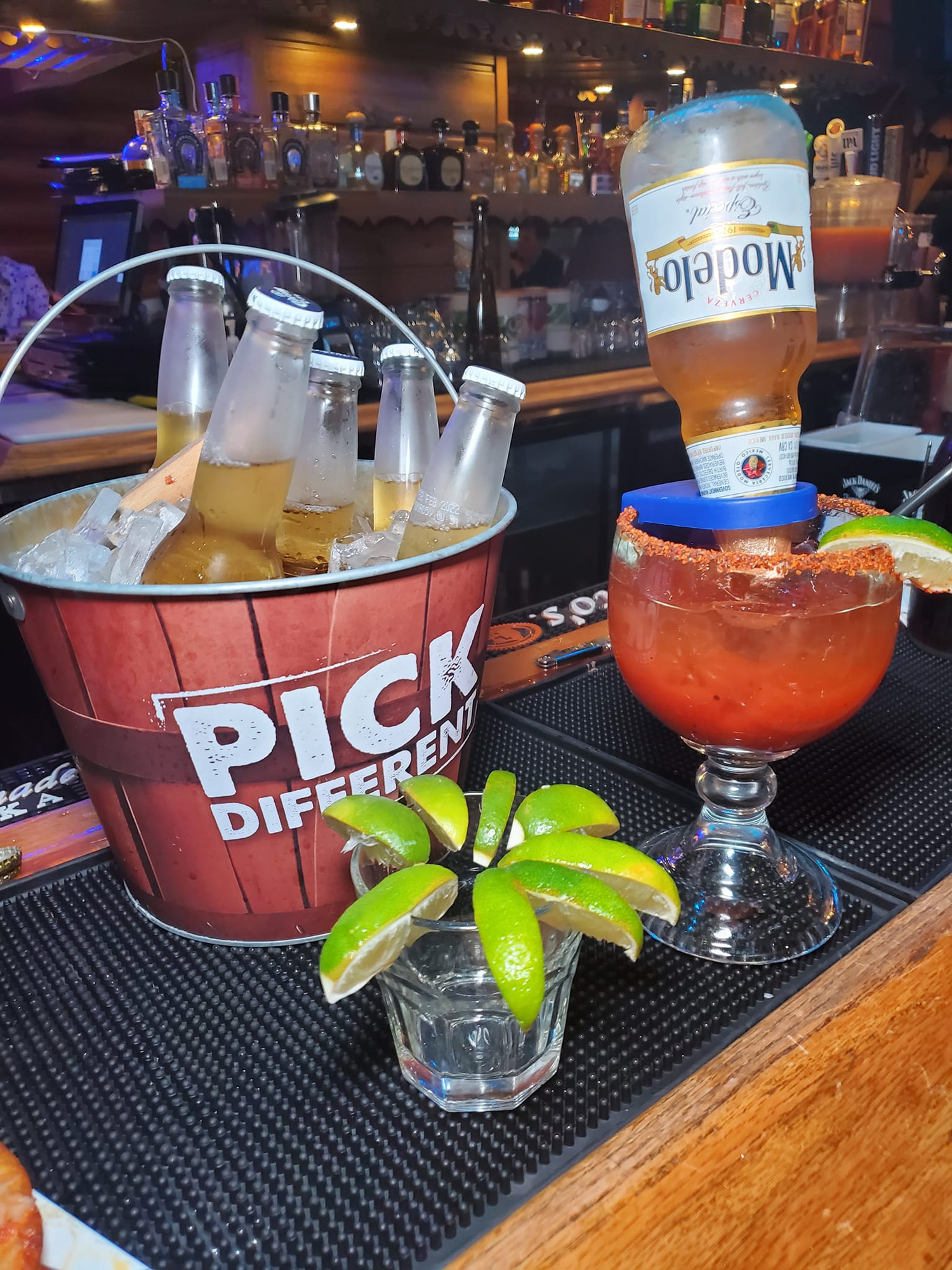Michelada & a beer bucket